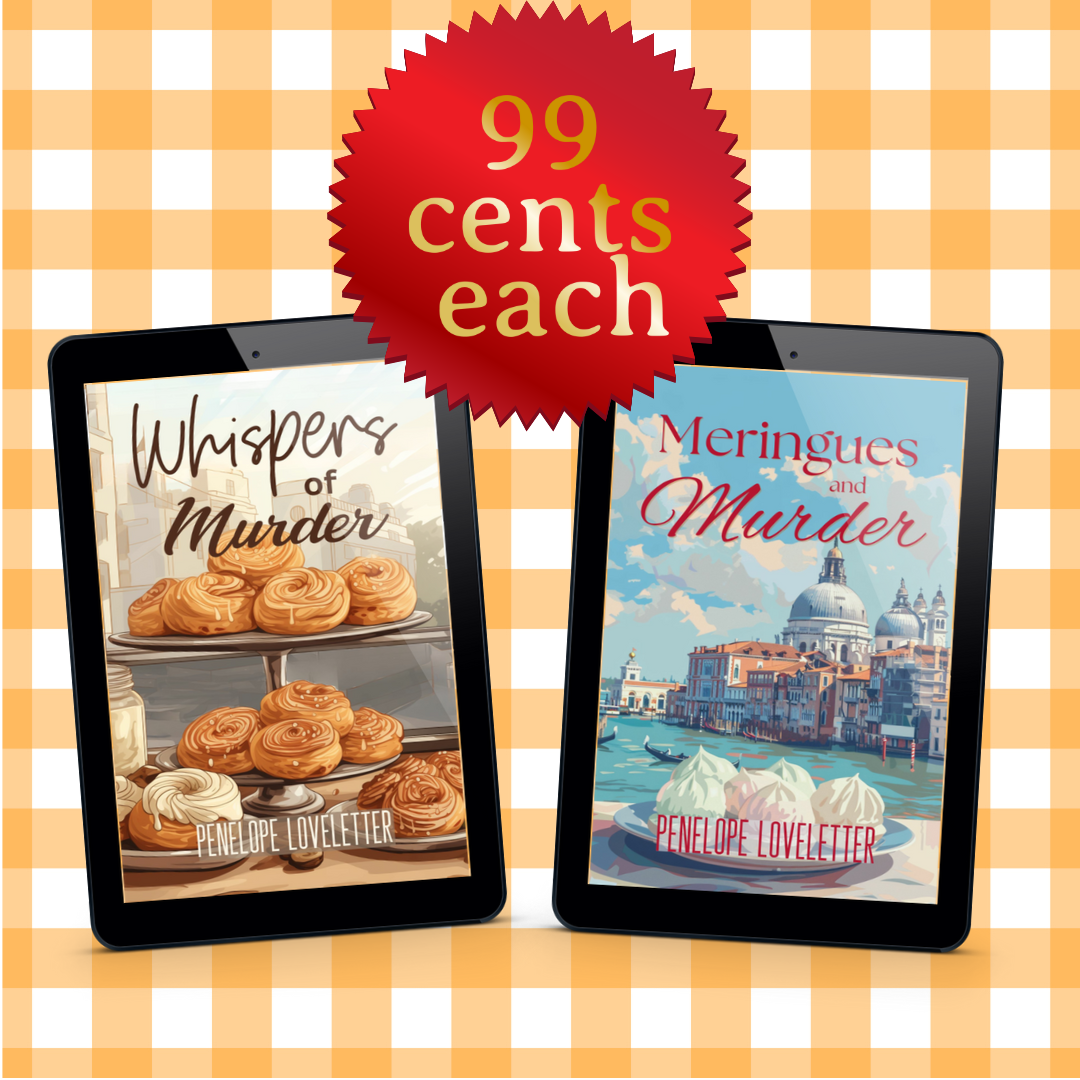 Current Sale Books- Whispers of Murder and Meringues and Murder