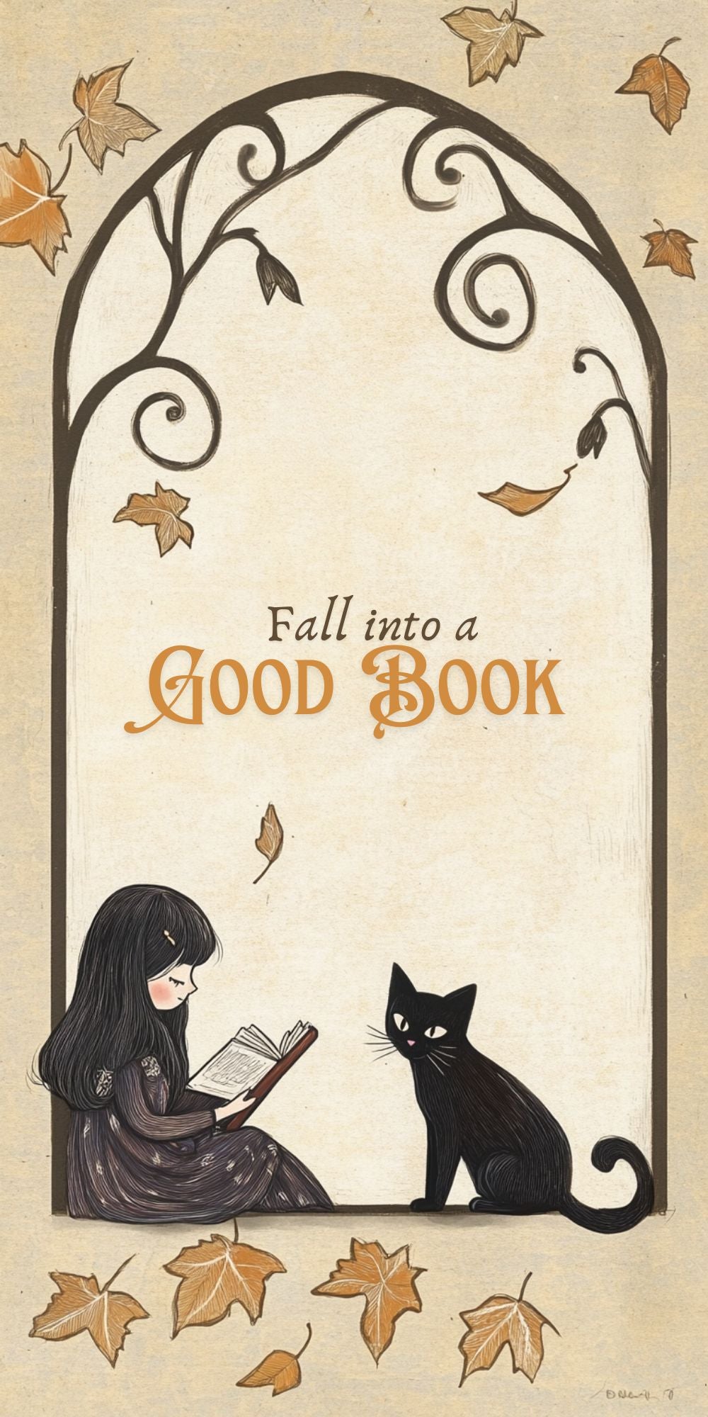 Fall Into a Good Book Wallpaper