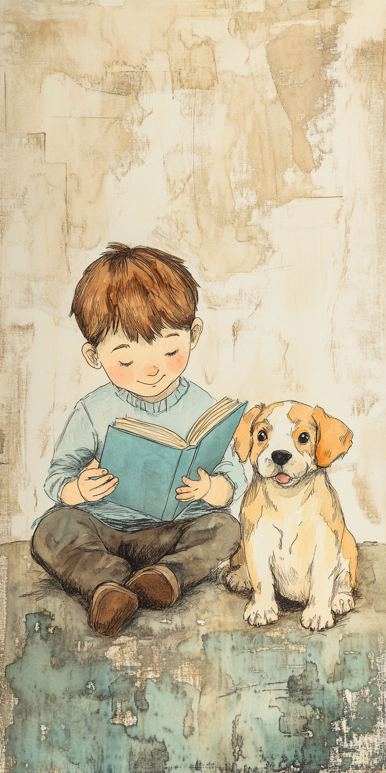 Reading Buddies- phone wallpaper